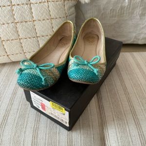 Vince Camuto Fine Woven Flats Blue Size 7